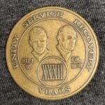 32 Yrs Bill and Bob Bronze Medallion